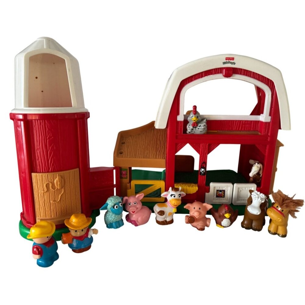 12 pc. Fisher Price Little People Animal Sounds Farm